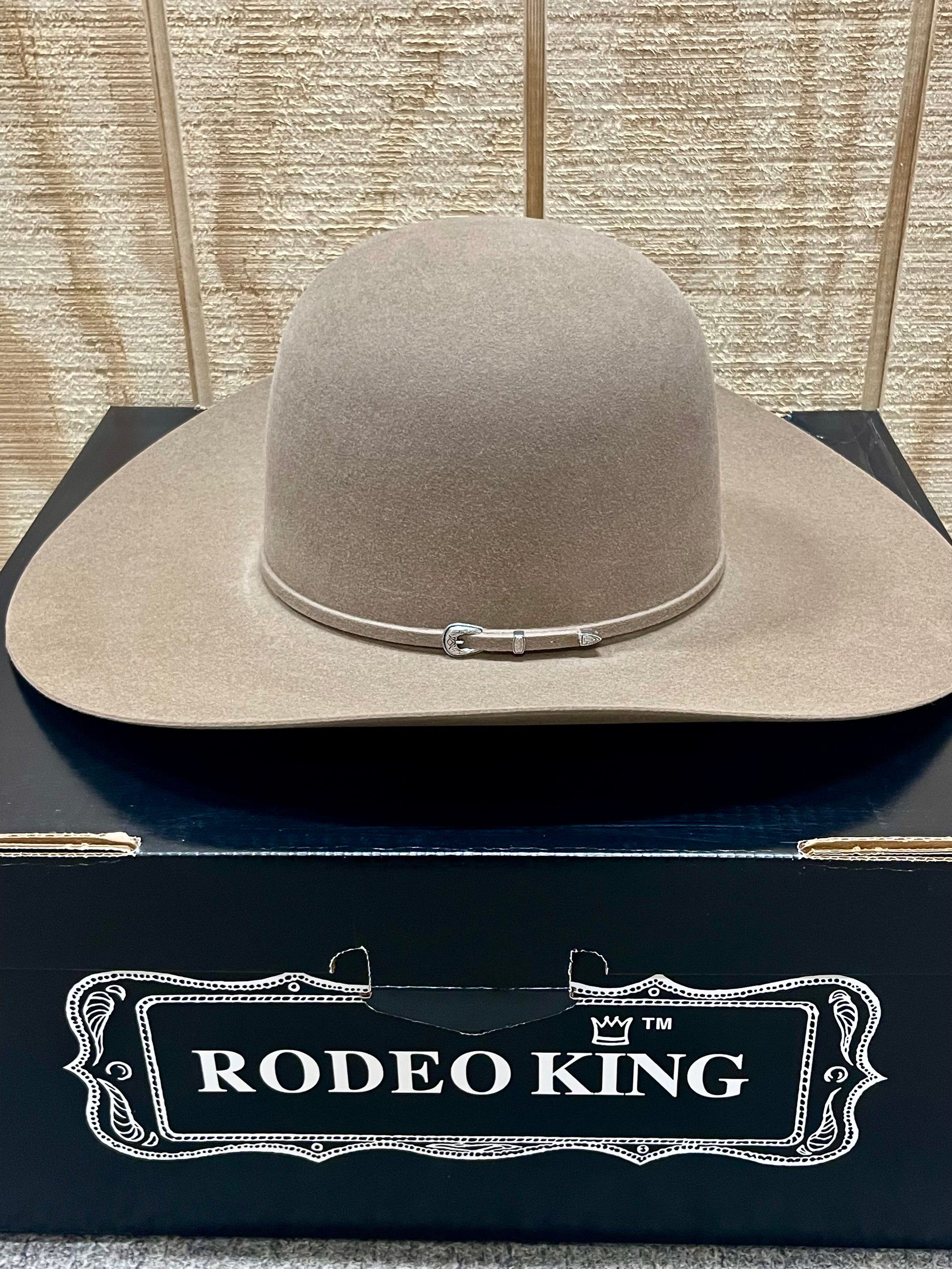 Rodeo King 7X Open Crown Pecan Felt Hat